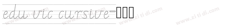 edu vic cursive字体转换